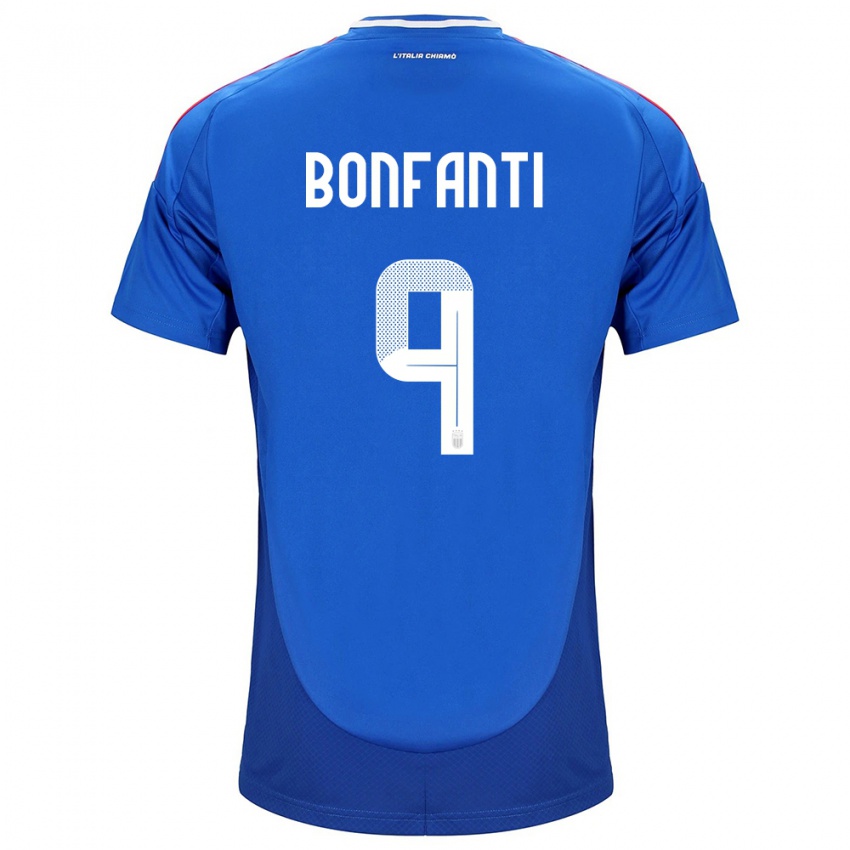 Kinder Italien Nicholas Bonfanti #9 Blau Heimtrikot Trikot 24-26 T-Shirt Österreich