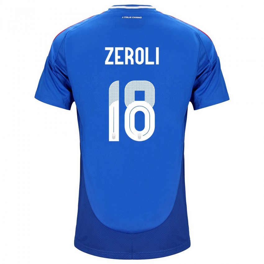 Kinder Italien Kevin Zeroli #18 Blau Heimtrikot Trikot 24-26 T-Shirt Österreich