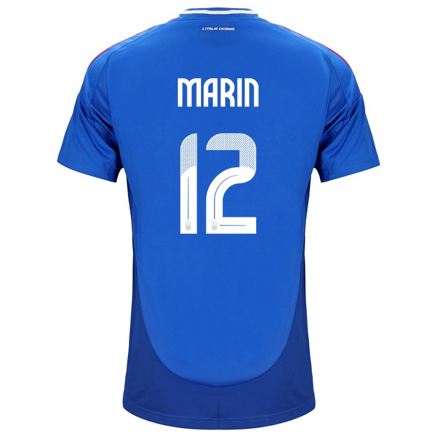 Kinder Italien Renato Marin #12 Blau Heimtrikot Trikot 24-26 T-Shirt Österreich