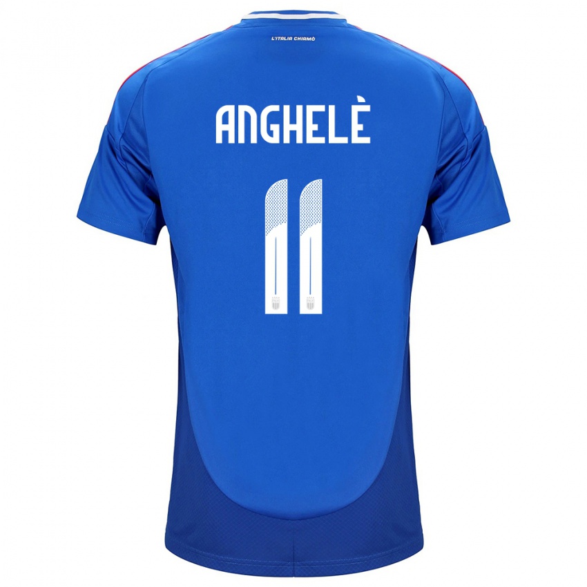 Kinder Italien Lorenzo Anghelè #11 Blau Heimtrikot Trikot 24-26 T-Shirt Österreich