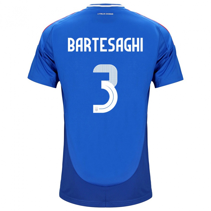 Kinder Italien Davide Bartesaghi #3 Blau Heimtrikot Trikot 24-26 T-Shirt Österreich