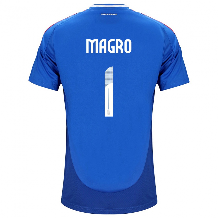 Kinder Italien Federico Magro #1 Blau Heimtrikot Trikot 24-26 T-Shirt Österreich