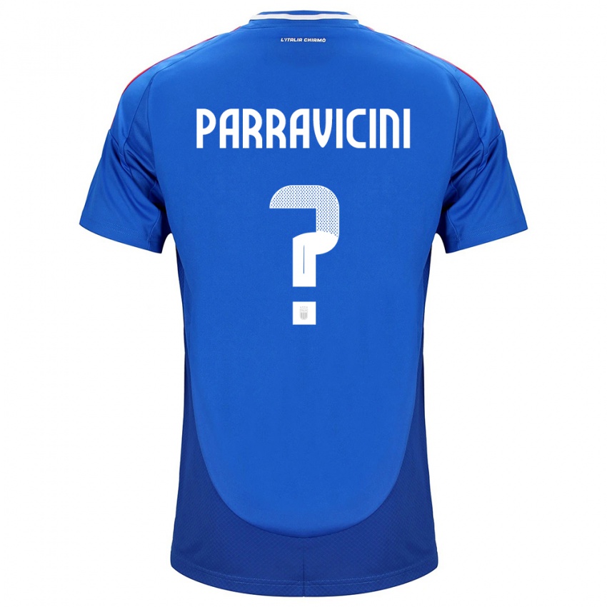 Kinder Italien Fabio Parravicini #0 Blau Heimtrikot Trikot 24-26 T-Shirt Österreich