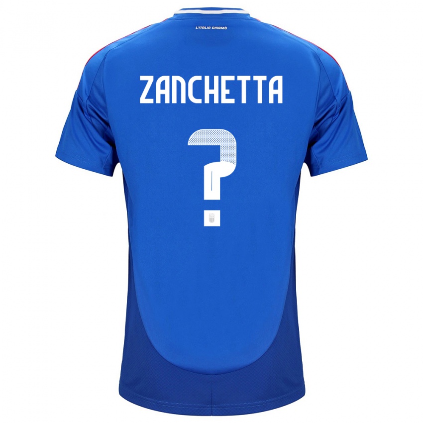 Kinder Italien Mattia Zanchetta #0 Blau Heimtrikot Trikot 24-26 T-Shirt Österreich