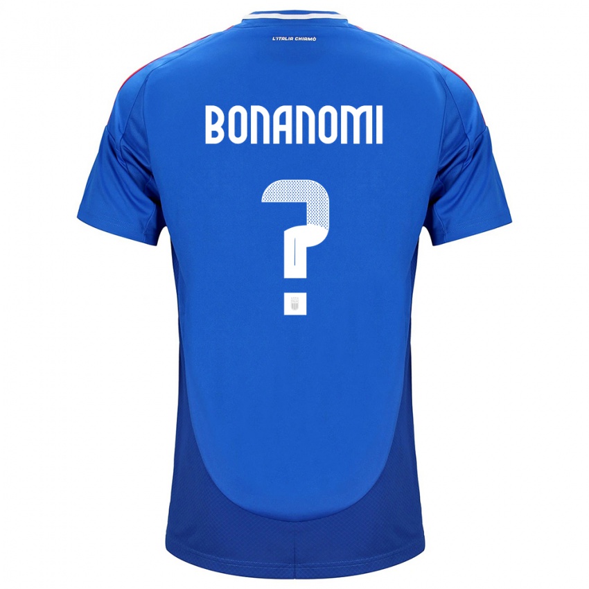 Kinder Italien Andrea Bonanomi #0 Blau Heimtrikot Trikot 24-26 T-Shirt Österreich