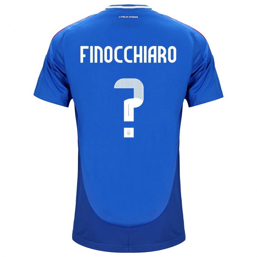 Kinder Italien Gabriele Finocchiaro #0 Blau Heimtrikot Trikot 24-26 T-Shirt Österreich