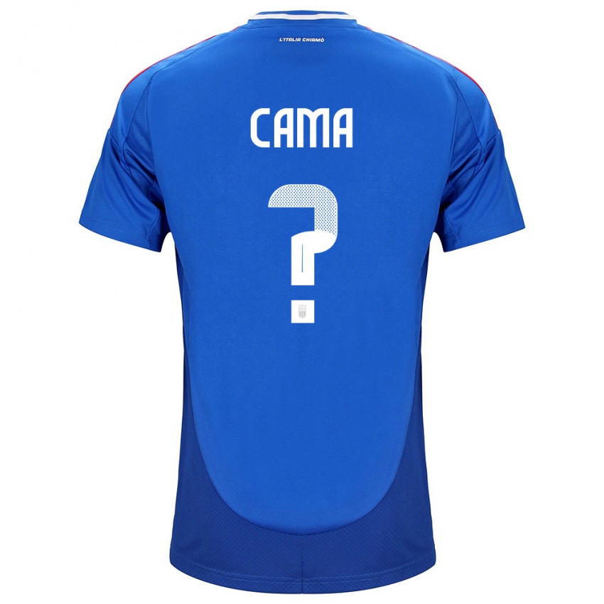 Kinder Italien Cristian Cama #0 Blau Heimtrikot Trikot 24-26 T-Shirt Österreich