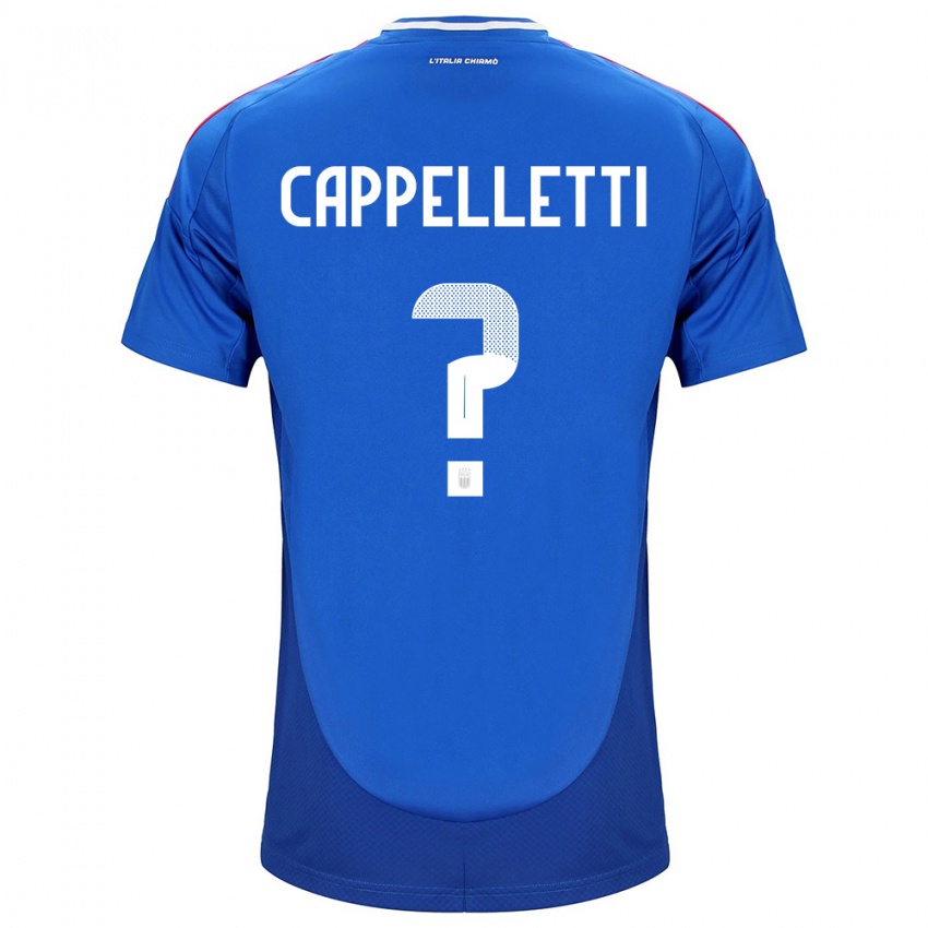 Kinder Italien Mattia Cappelletti #0 Blau Heimtrikot Trikot 24-26 T-Shirt Österreich