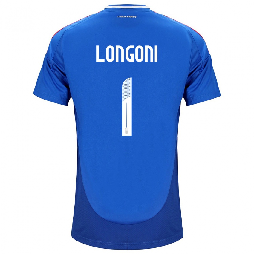 Kinder Italien Alessandro Longoni #1 Blau Heimtrikot Trikot 24-26 T-Shirt Österreich