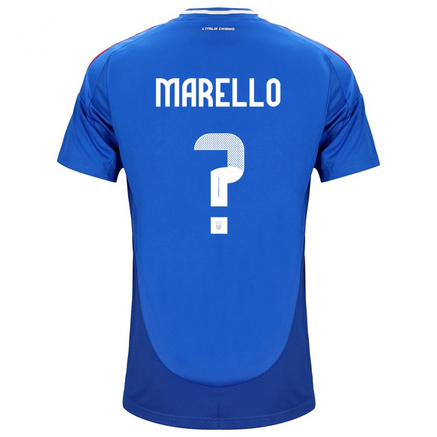 Kinder Italien Mattia Marello #0 Blau Heimtrikot Trikot 24-26 T-Shirt Österreich