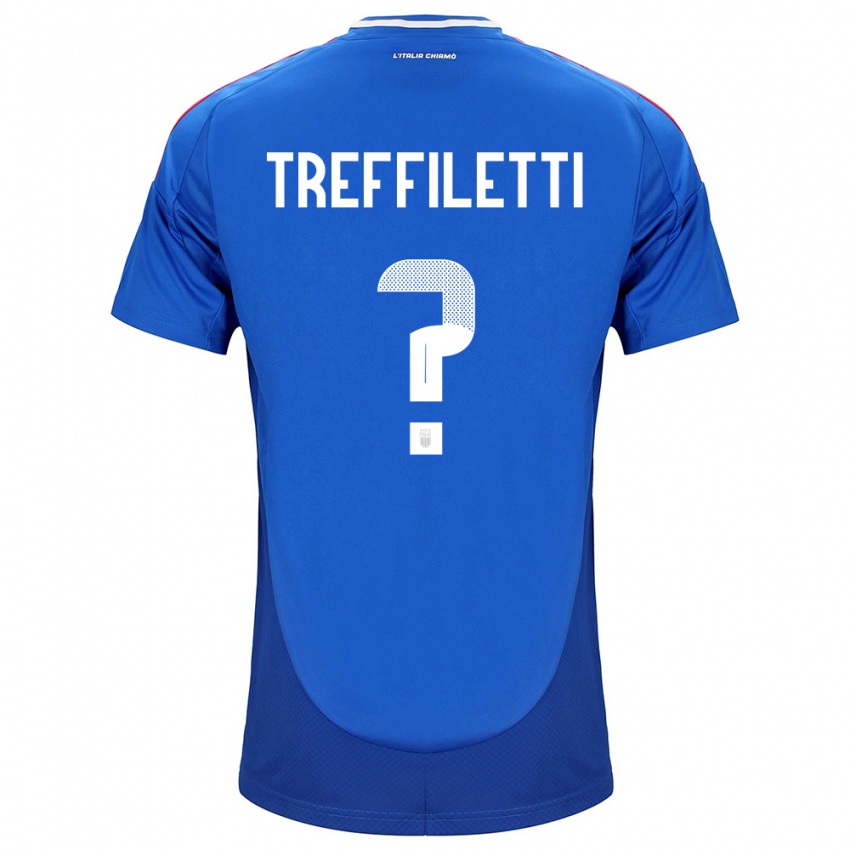 Kinder Italien Danilo Treffiletti #0 Blau Heimtrikot Trikot 24-26 T-Shirt Österreich