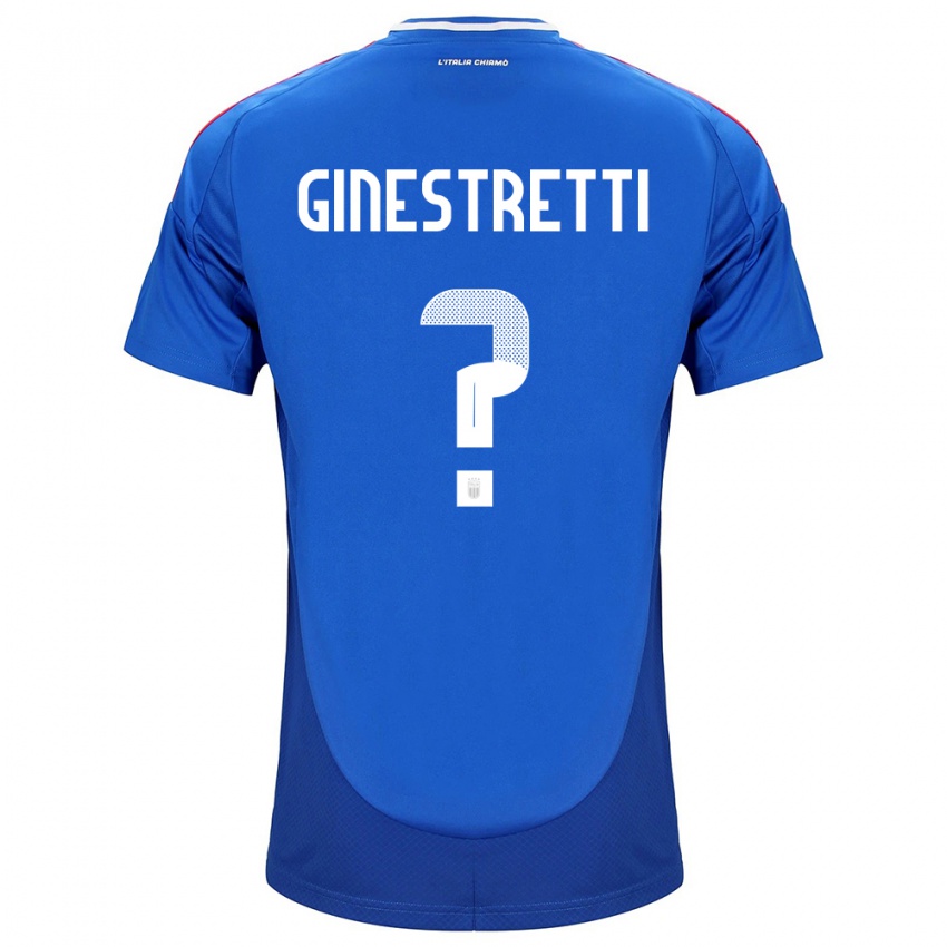 Kinder Italien Davide Ginestretti #0 Blau Heimtrikot Trikot 24-26 T-Shirt Österreich