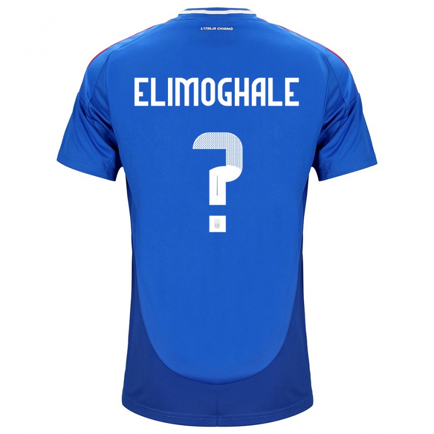 Kinder Italien Destiny Elimoghale #0 Blau Heimtrikot Trikot 24-26 T-Shirt Österreich