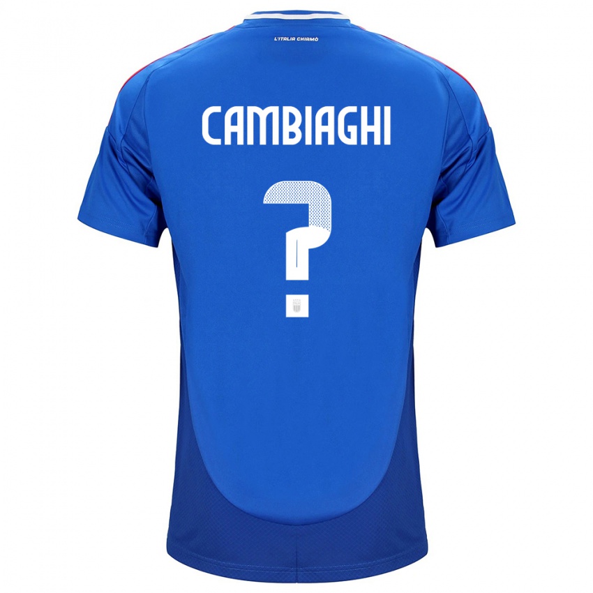 Kinder Italien Michela Cambiaghi #0 Blau Heimtrikot Trikot 24-26 T-Shirt Österreich