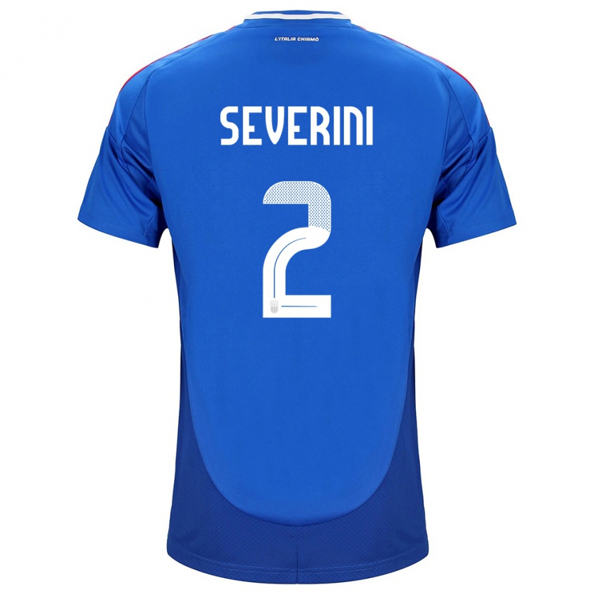 Kinder Italien Emma Severini #2 Blau Heimtrikot Trikot 24-26 T-Shirt Österreich