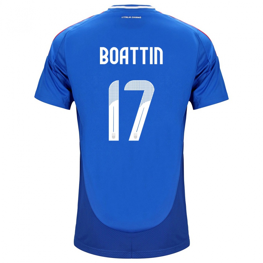 Kinder Italien Lisa Boattin #17 Blau Heimtrikot Trikot 24-26 T-Shirt Österreich