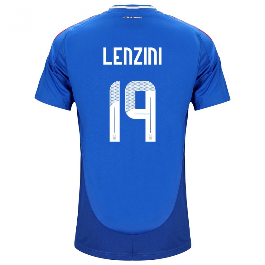 Kinder Italien Martina Lenzini #19 Blau Heimtrikot Trikot 24-26 T-Shirt Österreich