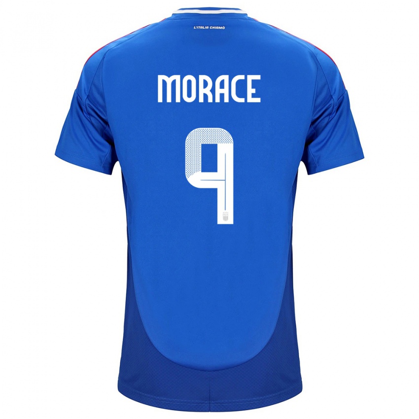 Kinder Italien Carolina Morace #9 Blau Heimtrikot Trikot 24-26 T-Shirt Österreich