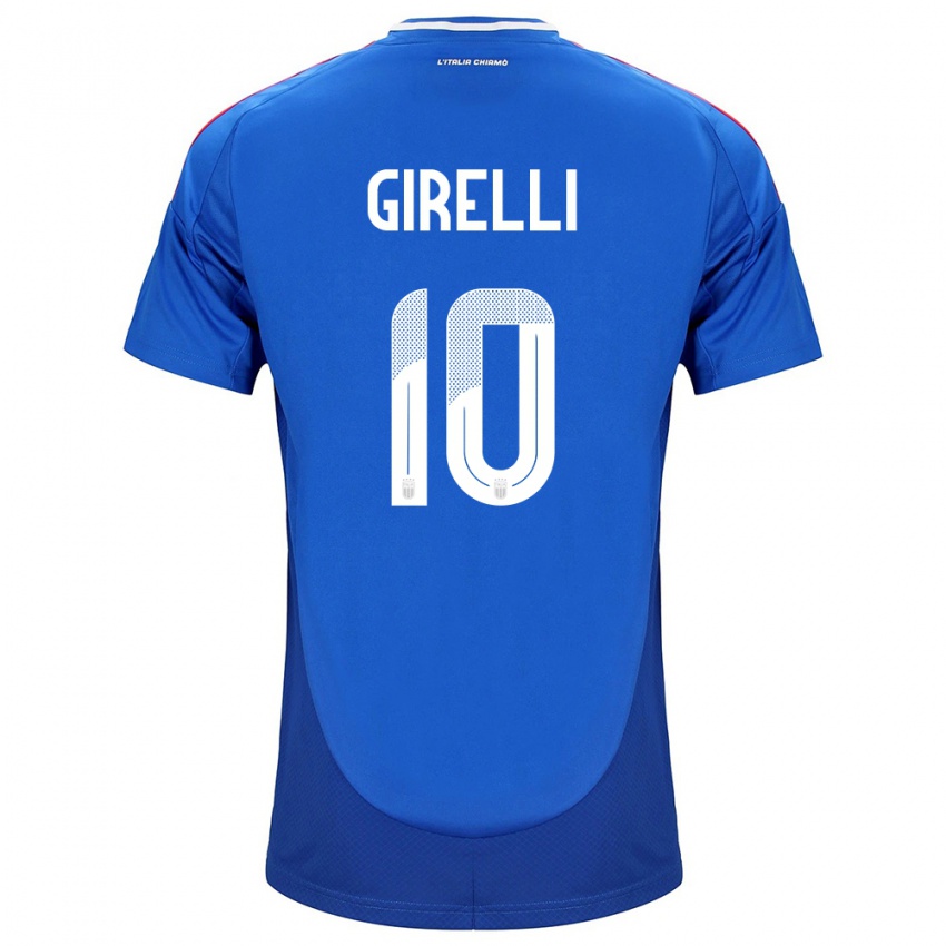 Kinder Italien Cristiana Girelli #10 Blau Heimtrikot Trikot 24-26 T-Shirt Österreich