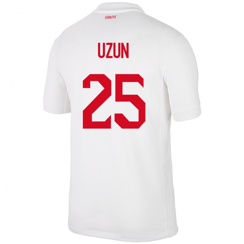 Kinder Türkei Can Uzun #25 Weiß Heimtrikot Trikot 24-26 T-Shirt Österreich