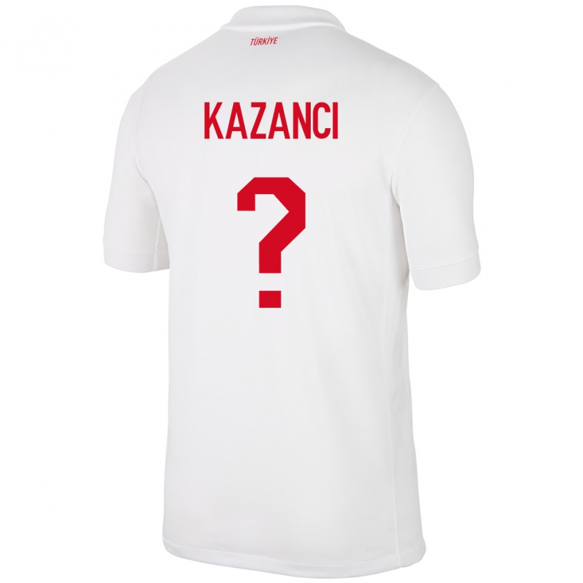 Kinder Türkei Şant Kazancı #0 Weiß Heimtrikot Trikot 24-26 T-Shirt Österreich