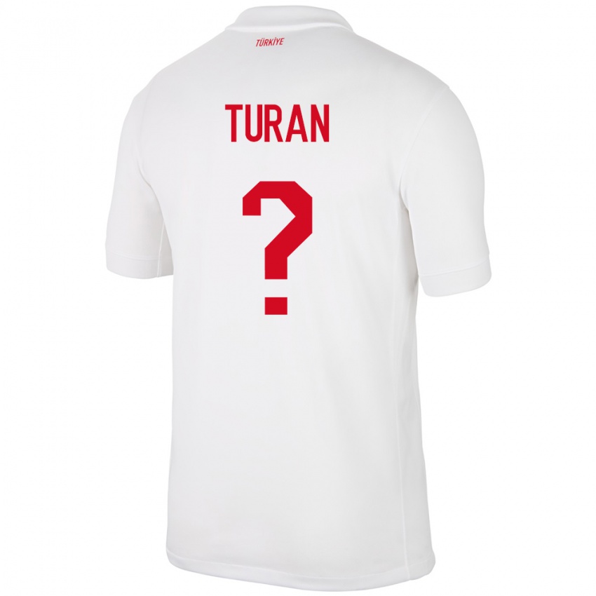 Kinder Türkei Hasan Turan #0 Weiß Heimtrikot Trikot 24-26 T-Shirt Österreich