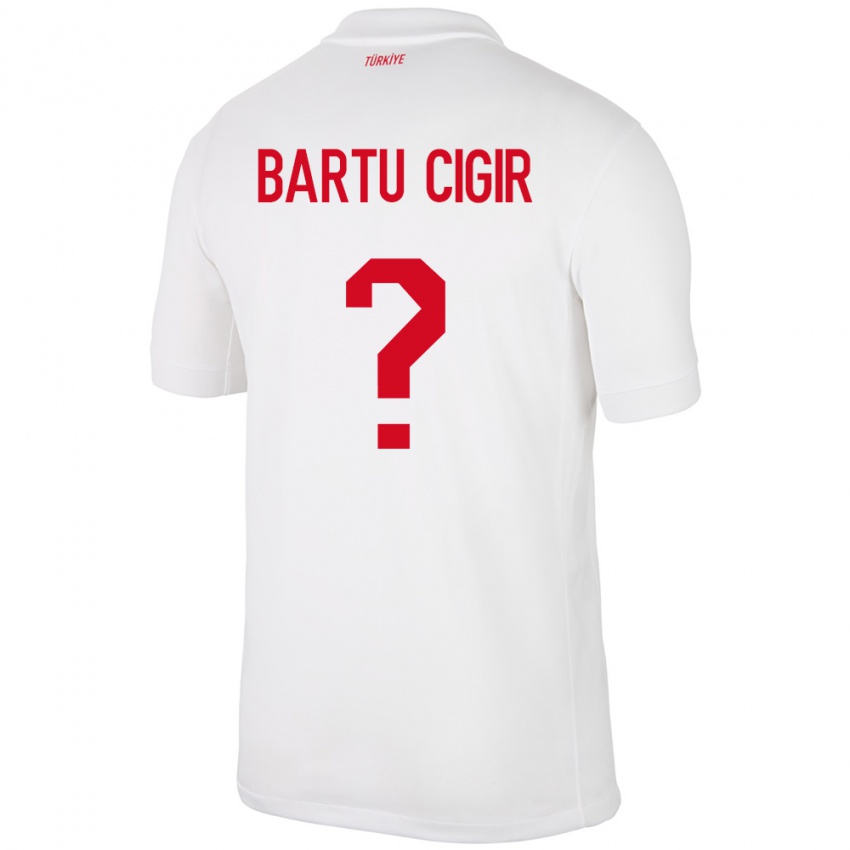 Kinder Türkei Can Bartu Çığır #0 Weiß Heimtrikot Trikot 24-26 T-Shirt Österreich