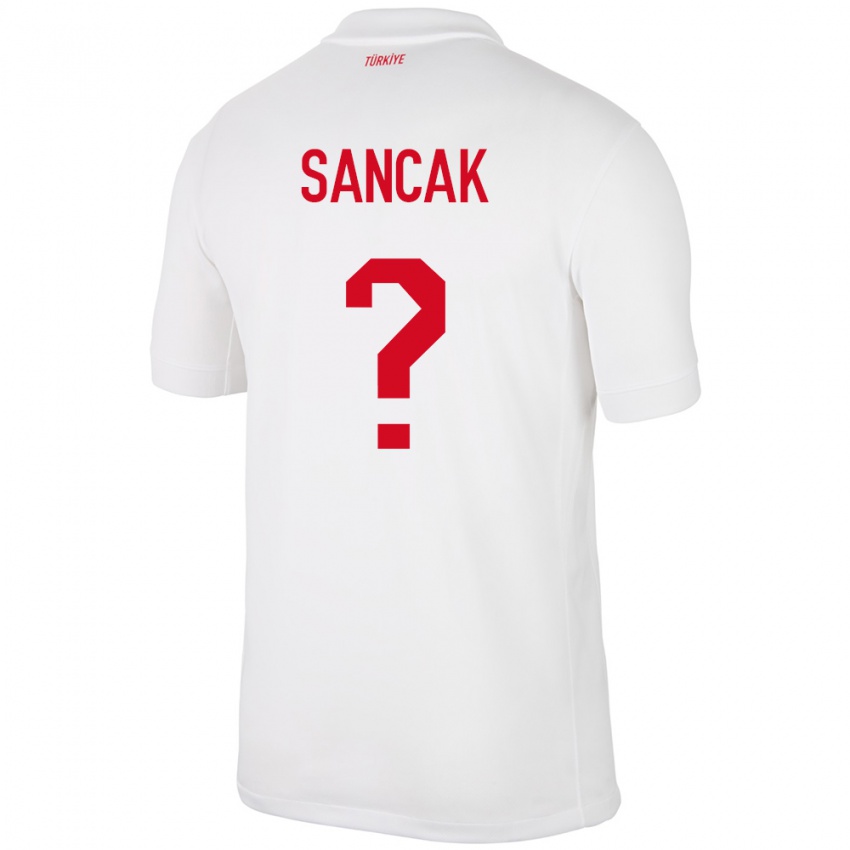 Kinder Türkei Tolga Sancak #0 Weiß Heimtrikot Trikot 24-26 T-Shirt Österreich