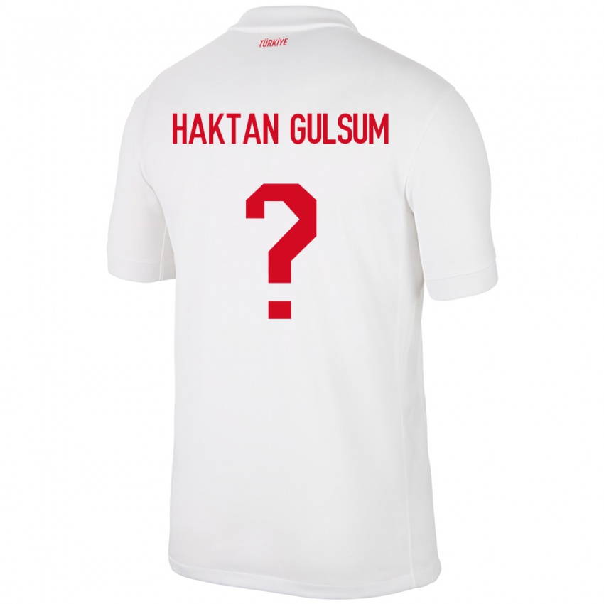 Kinder Türkei Ayaz Haktan Gülsüm #0 Weiß Heimtrikot Trikot 24-26 T-Shirt Österreich