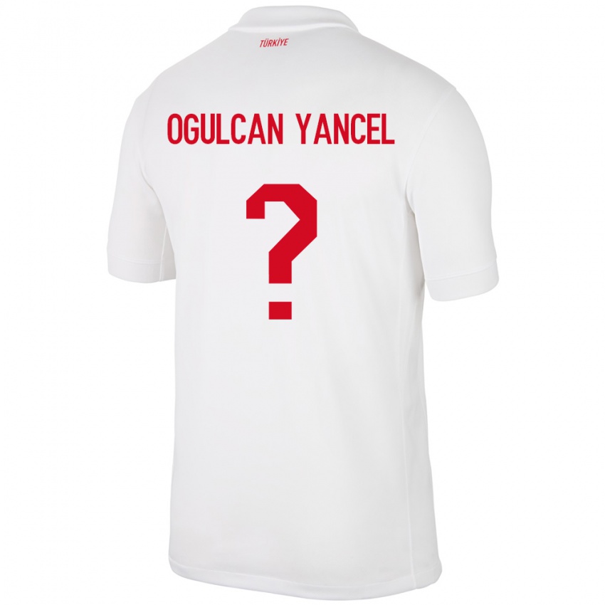 Kinder Türkei Necati Oğulcan Yançel #0 Weiß Heimtrikot Trikot 24-26 T-Shirt Österreich