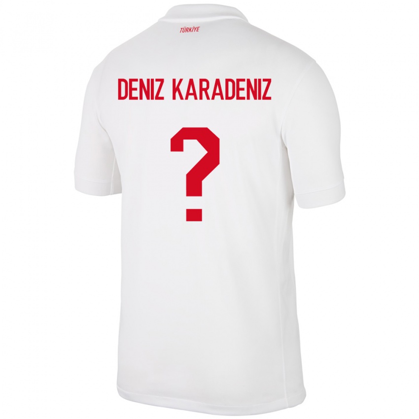 Kinder Türkei Mustafa Deniz Karadeniz #0 Weiß Heimtrikot Trikot 24-26 T-Shirt Österreich