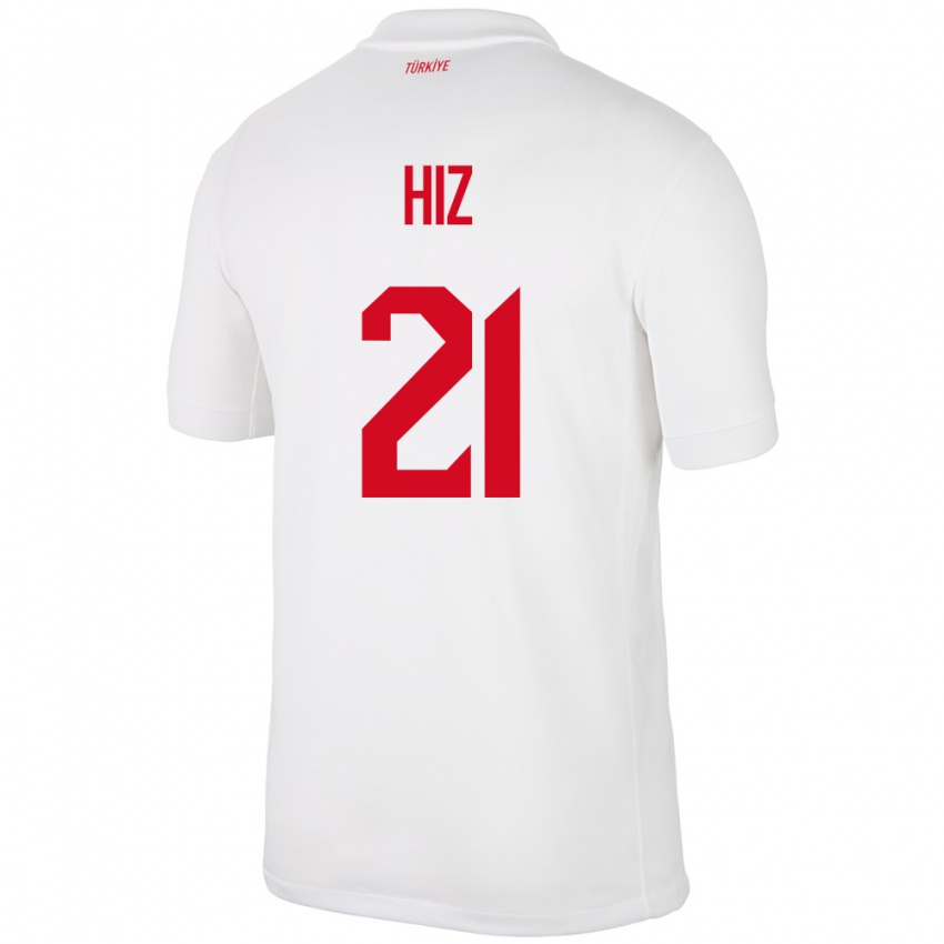 Kinder Türkei Gülbin Hız #21 Weiß Heimtrikot Trikot 24-26 T-Shirt Österreich