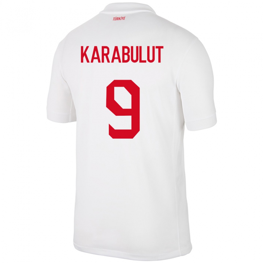 Kinder Türkei Arzu Karabulut #9 Weiß Heimtrikot Trikot 24-26 T-Shirt Österreich