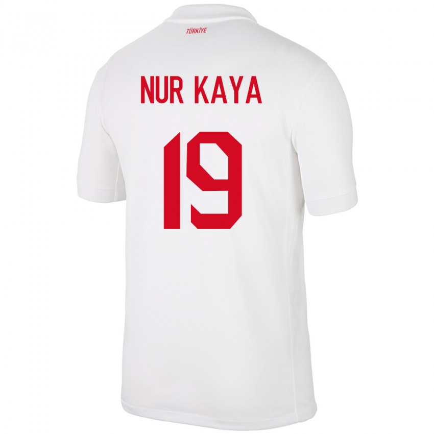 Kinder Türkei Cansu Nur Kaya #19 Weiß Heimtrikot Trikot 24-26 T-Shirt Österreich