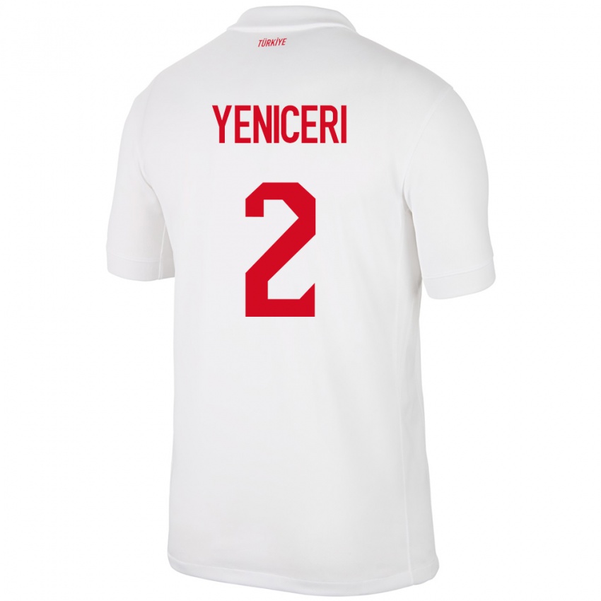 Kinder Türkei Berna Yeniçeri #2 Weiß Heimtrikot Trikot 24-26 T-Shirt Österreich