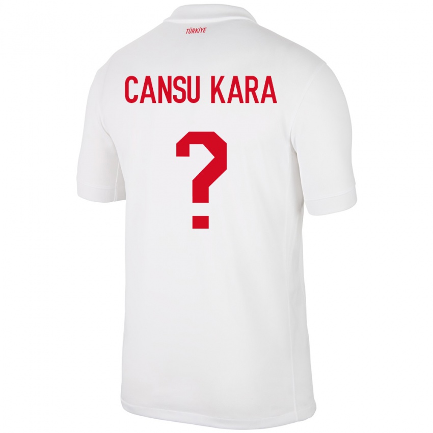 Kinder Türkei İlayda Cansu Kara #0 Weiß Heimtrikot Trikot 24-26 T-Shirt Österreich