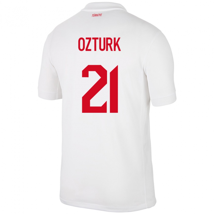 Kinder Türkei Melike Öztürk #21 Weiß Heimtrikot Trikot 24-26 T-Shirt Österreich