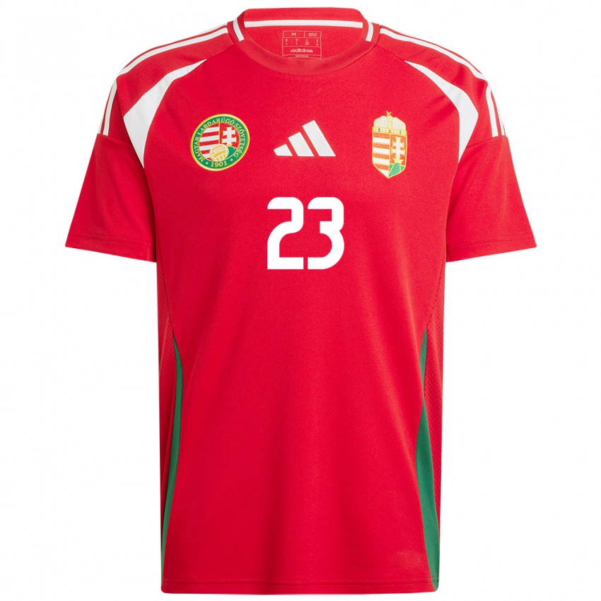 Kinder Ungarn Tamás Szűcs #23 Rot Heimtrikot Trikot 24-26 T-Shirt Österreich