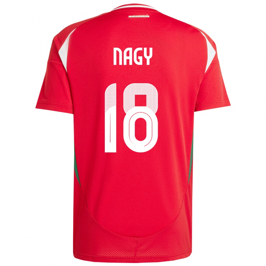 Kinder Ungarn Zsolt Nagy #18 Rot Heimtrikot Trikot 24-26 T-Shirt Österreich