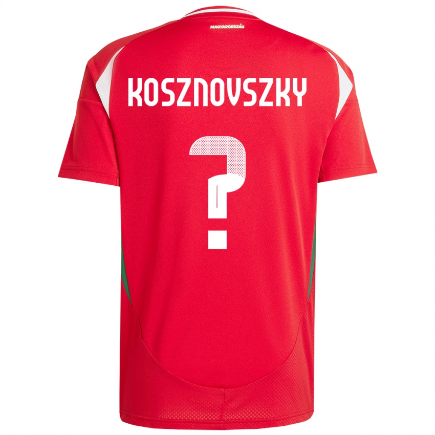 Kinder Ungarn Márk Kosznovszky #0 Rot Heimtrikot Trikot 24-26 T-Shirt Österreich