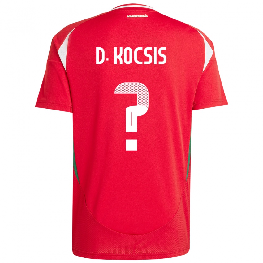 Kinder Ungarn Dominik Kocsis #0 Rot Heimtrikot Trikot 24-26 T-Shirt Österreich