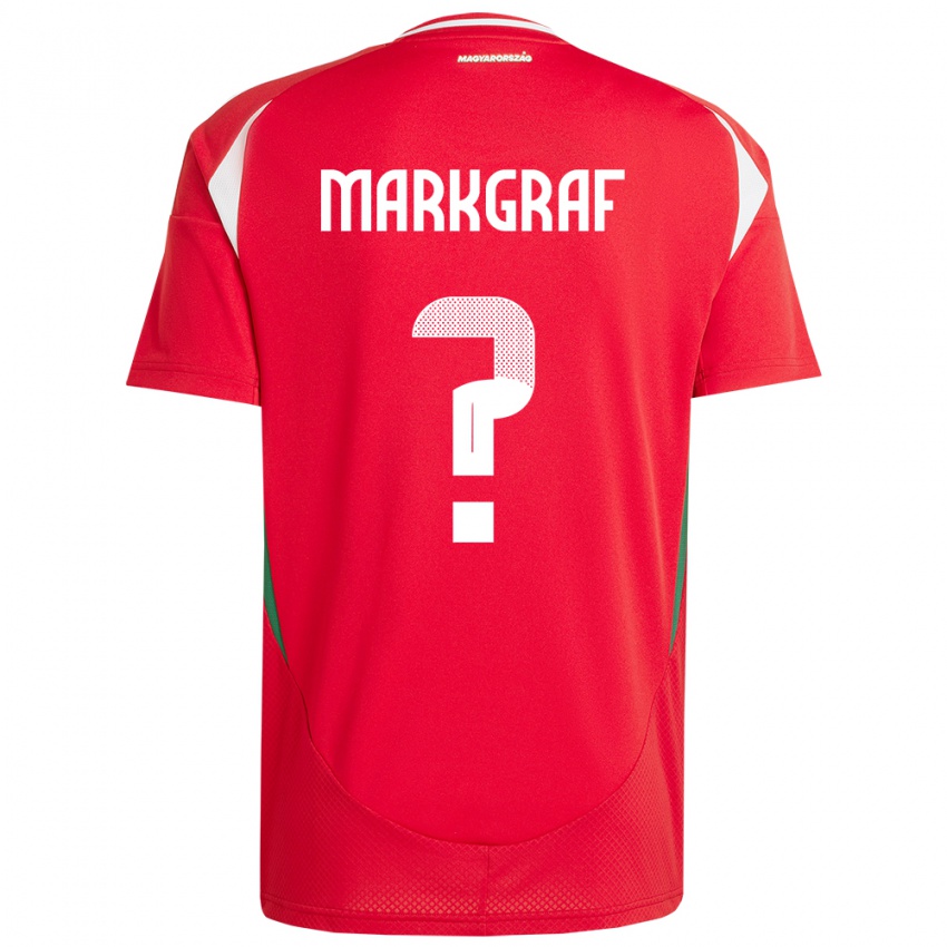 Kinder Ungarn Ákos Markgráf #0 Rot Heimtrikot Trikot 24-26 T-Shirt Österreich