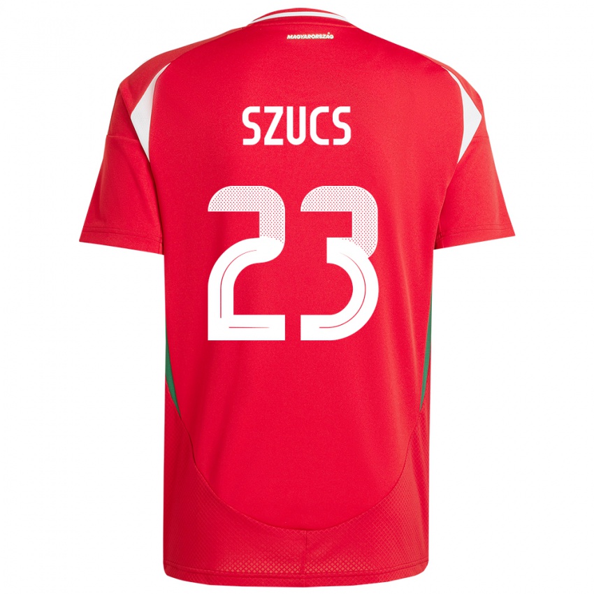 Kinder Ungarn Tamás Szűcs #23 Rot Heimtrikot Trikot 24-26 T-Shirt Österreich