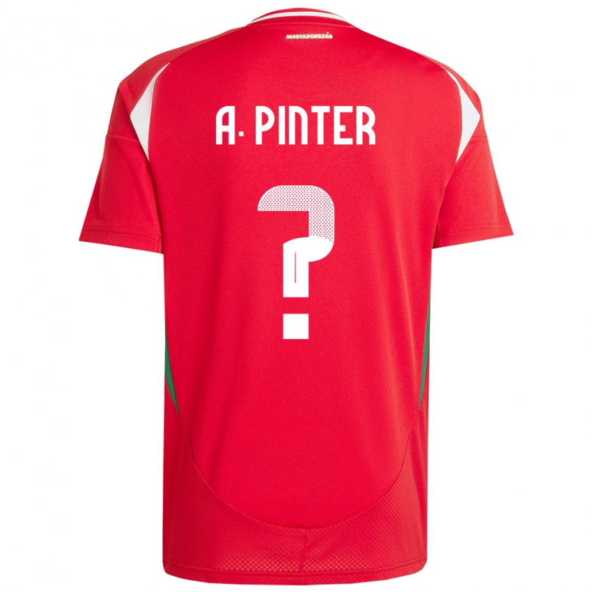 Kinder Ungarn Attila Pintér #0 Rot Heimtrikot Trikot 24-26 T-Shirt Österreich