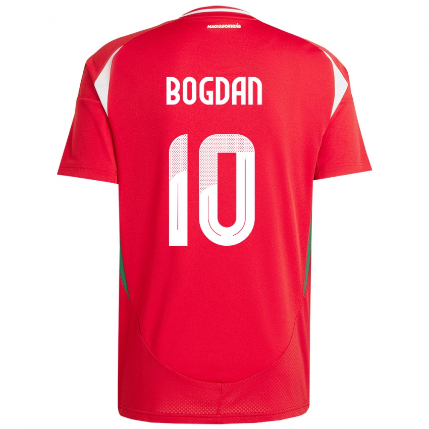 Kinder Ungarn Hunor Bogdán #10 Rot Heimtrikot Trikot 24-26 T-Shirt Österreich