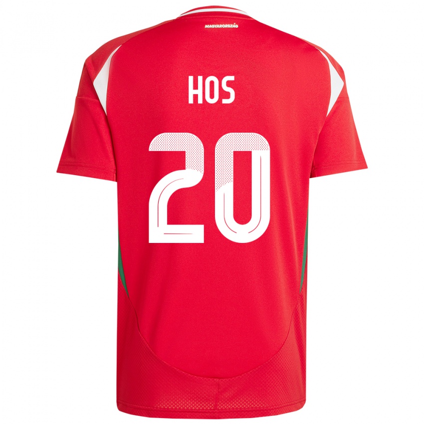 Kinder Ungarn Zsombor Hős #20 Rot Heimtrikot Trikot 24-26 T-Shirt Österreich