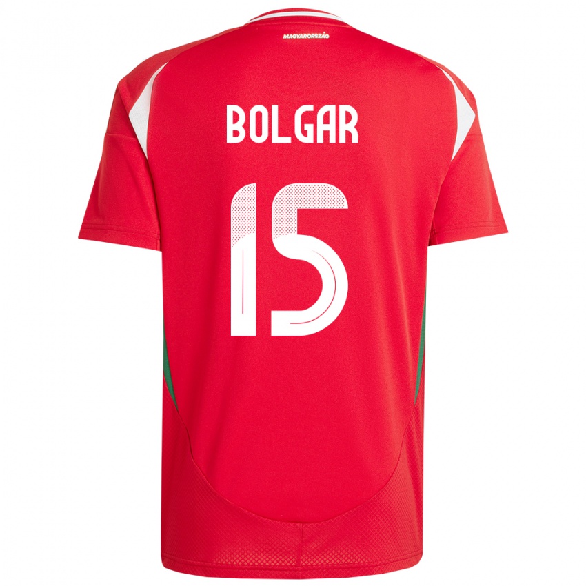 Kinder Ungarn Botond Bolgár #15 Rot Heimtrikot Trikot 24-26 T-Shirt Österreich