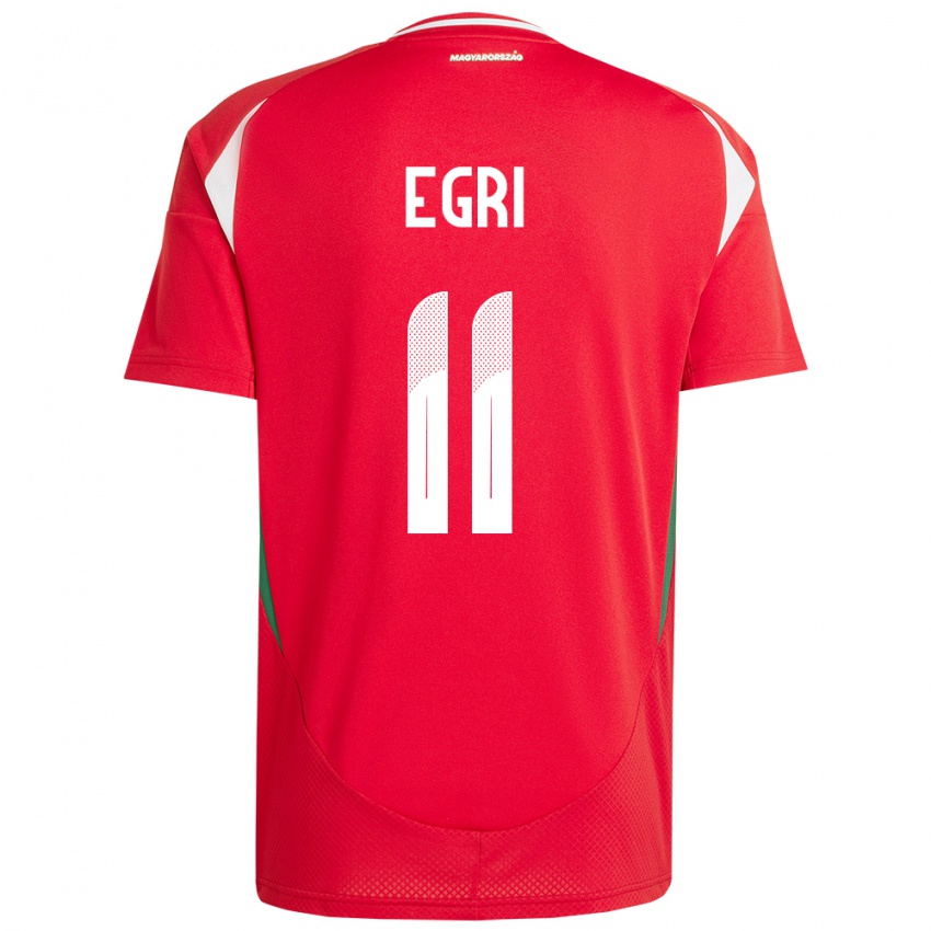 Kinder Ungarn Imre Egri #11 Rot Heimtrikot Trikot 24-26 T-Shirt Österreich