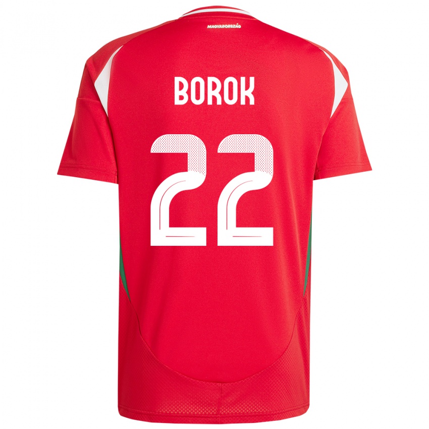 Kinder Ungarn Dorina Borók #22 Rot Heimtrikot Trikot 24-26 T-Shirt Österreich