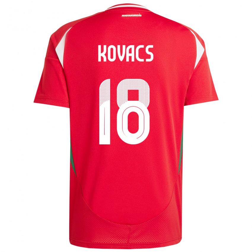 Kinder Ungarn Laura Kovács #18 Rot Heimtrikot Trikot 24-26 T-Shirt Österreich